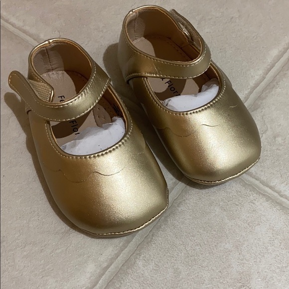 Felix & Flora Toddler Gold Shoes